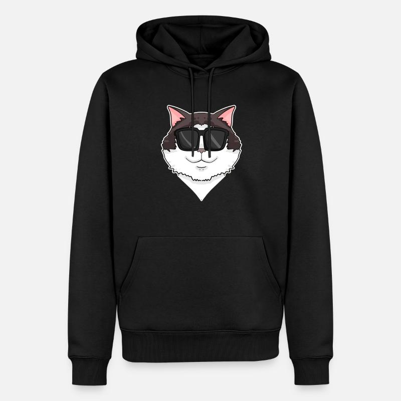Chat Ragdoll - Sweat à capuche Premium bio Homme - noir