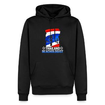 Thailand Strandurlaub am Meer Design Strandmotiv - Männer Premium Bio Hoodie - Schwarz - Vorne - Nico (187cm)