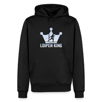 Langläufer Biathlon Skilangläufer - Männer Premium Bio Hoodie - Schwarz - Vorne - Nico (187cm)