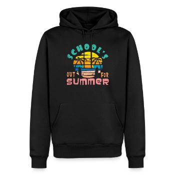 Journée d’école rétro Happy Last Class Summer - Sweat à capuche Premium bio Homme - noir - Devant - Nico (187cm)