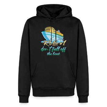 Don't Fall Boat Kayak Pontoon Boating Summer - Männer Premium Bio Hoodie - Schwarz - Vorne - Nico (187cm)
