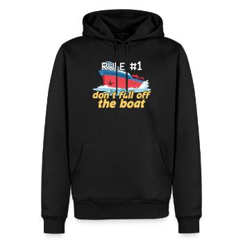 Rule Don't Fall Boat Kayak Pontoon Boating Summer - Männer Premium Bio Hoodie - Schwarz - Vorne - Nico (187cm)