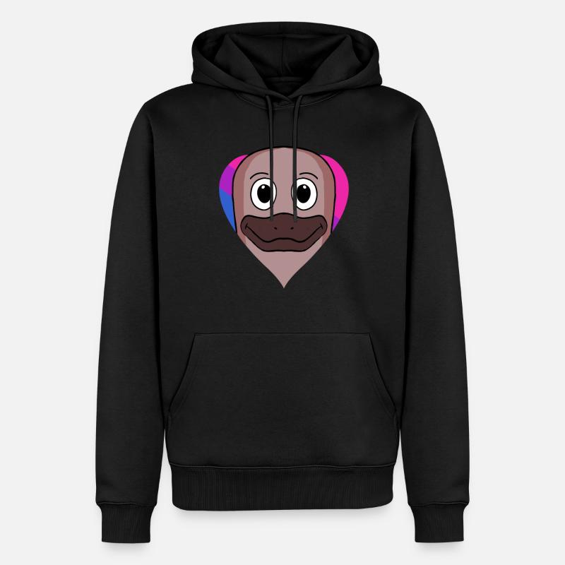 Bisexuell Schnabeltier Geschenk - Männer Premium Bio Hoodie - Schwarz