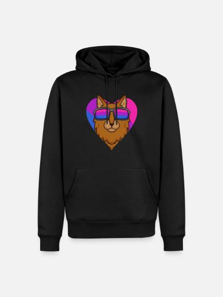 Bisexual Somali Cat Gift - Men’s Premium Organic Hoodie - black