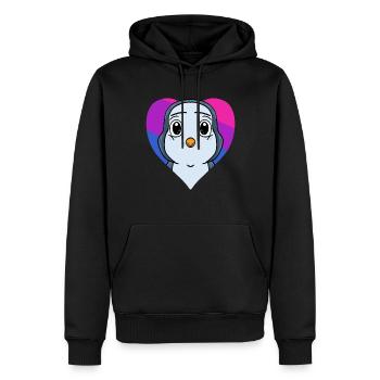 Bisexuell Pinguin Geschenk - Männer Premium Bio Hoodie - Schwarz - Vorne - Nico (187cm)