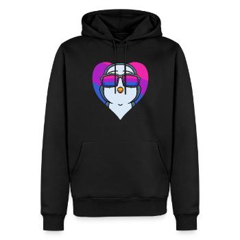 Bisexuell Pinguin Geschenk - Männer Premium Bio Hoodie - Schwarz - Vorne - Nico (187cm)