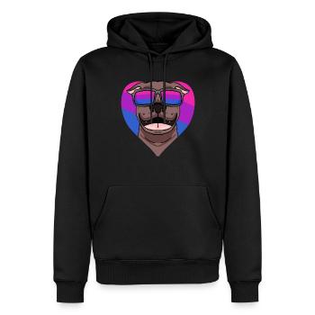 Bisexuell Pit Bull Terrier Hund Geschenk - Männer Premium Bio Hoodie - Schwarz - Vorne - Nico (187cm)