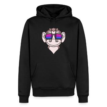 Bisexuell Affe Geschenk - Männer Premium Bio Hoodie - Schwarz - Vorne - Nico (187cm)