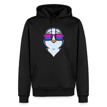 Bisexuell Pinguin Geschenk - Männer Premium Bio Hoodie - Schwarz - Vorne - Nico (187cm)