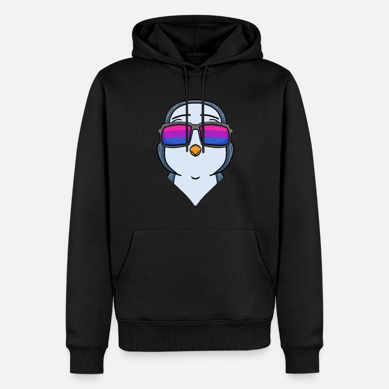 Bisexuell Pinguin Geschenk - Männer Premium Bio Hoodie - Schwarz