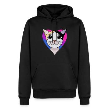 Cadeau bisexuel japonais Bobtail Cat - Sweat à capuche Premium bio Homme - noir - Devant - Nico (187cm)