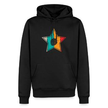 Strawberry Fruit Lover Retro Healthy Gift idea - Männer Premium Bio Hoodie - Schwarz - Vorne - Nico (187cm)