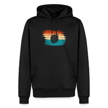 Strawberry Fruit Lover Retro Healthy Gift idea - Männer Premium Bio Hoodie - Schwarz - Vorne - Nico (187cm)