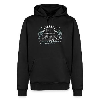 Journée d’école Happy Last Class Summer Yet - Sweat à capuche Premium bio Homme - noir - Devant - Nico (187cm)