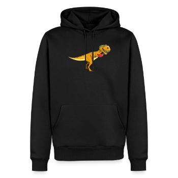 Beach 2022 Tropical Watermelon Dinosaur Summer - Männer Premium Bio Hoodie - Schwarz - Vorne - Nico (187cm)
