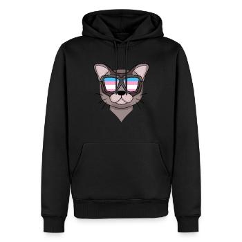 Transgender Transsexual Burma Cat Gift - Men’s Premium Organic Hoodie - black - Front - Nico (187cm)