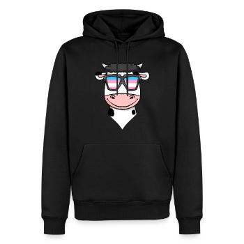 Transgender Transsexuell Kuh Geschenk - Männer Premium Bio Hoodie - Schwarz - Vorne - Nico (187cm)