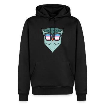 Transgender Transsexuell Eule Geschenk - Männer Premium Bio Hoodie - Schwarz - Vorne - Nico (187cm)