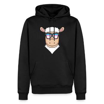 Transgender Transsexuell Schaf Geschenk - Männer Premium Bio Hoodie - Schwarz - Vorne - Nico (187cm)