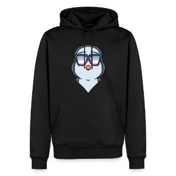 Transgender Transsexuell Pinguin Geschenk - Männer Premium Bio Hoodie - Schwarz - Vorne - Nico (187cm)