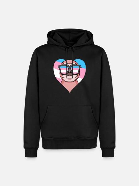 Transgender Transsexual Sloth Gift - Men’s Premium Organic Hoodie - black