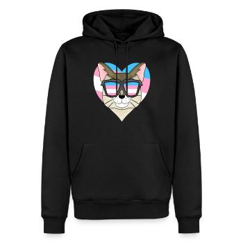 Transgender Transsexuell Singapura Katze Geschenk - Männer Premium Bio Hoodie - Schwarz - Vorne - Nico (187cm)