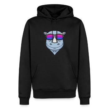 Bisexuell Nashorn Geschenk - Männer Premium Bio Hoodie - Schwarz - Vorne - Nico (187cm)