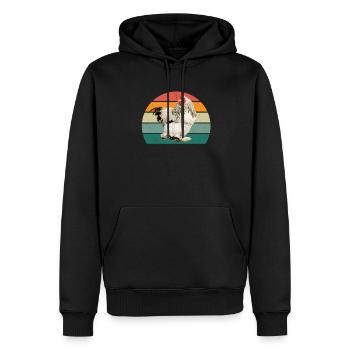 Rooster Hen Egg Eggs Chicks Chicken Coop Stall Chicken Chicken - Men’s Premium Organic Hoodie - black - Front - Nico (187cm)