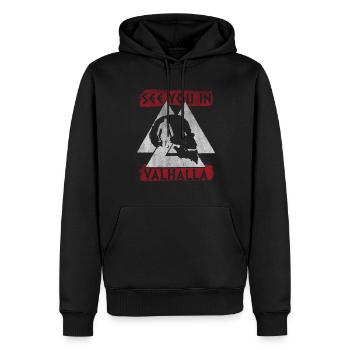 Rendez-vous à Valhalla Viking Vikings - Sweat à capuche Premium bio Homme - noir - Devant - Nico (187cm)
