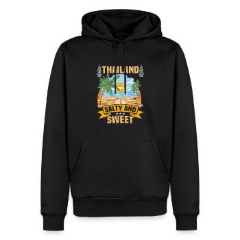 Thaïlande Beach Holiday by the Sea Design Beach Motif - Sweat à capuche Premium bio Homme - noir - Devant - Nico (187cm)