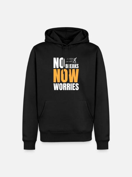 Langläufer Biathlon Skilangläufer - Männer Premium Bio Hoodie - Schwarz