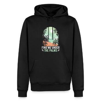 Strandurlaub am Meer Design Strandmotiv - Männer Premium Bio Hoodie - Schwarz - Vorne - Nico (187cm)