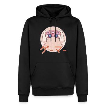 Japon Jouer Amateur de jeux vidéo Arcade Gamer Gaming - Sweat à capuche Premium bio Homme - noir - Devant - Nico (187cm)