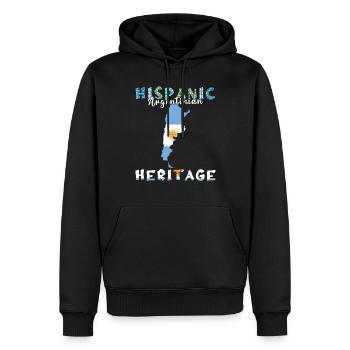 Argentina Hispanic Heritage Month - Männer Premium Bio Hoodie - Schwarz - Vorne - Nico (187cm)
