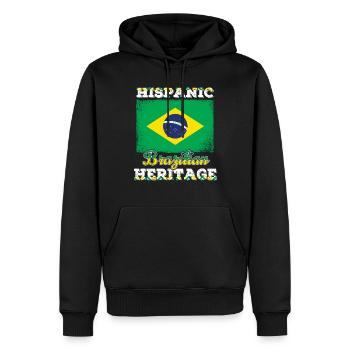 Brazil Brazilian Hispanic Heritage Month - Männer Premium Bio Hoodie - Schwarz - Vorne - Nico (187cm)