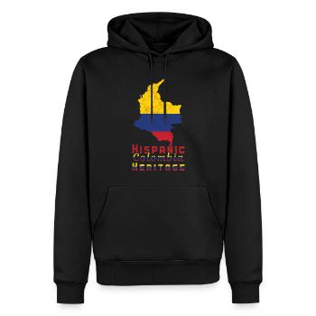 Colombia Columbian Hispanic Heritage Month - Männer Premium Bio Hoodie - Schwarz - Vorne - Nico (187cm)