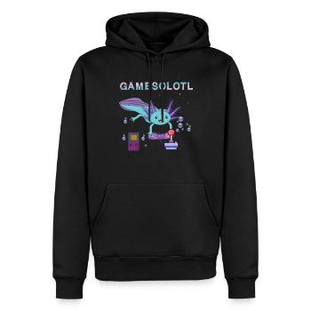 Jeux Axolotl mignons Beaucoup d’amateurs de jeux vidéo - Sweat à capuche Premium bio Homme - noir - Devant - Nico (187cm)