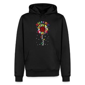 Sunflower Flags Hispanic Heritage Month - Männer Premium Bio Hoodie - Schwarz - Vorne - Nico (187cm)
