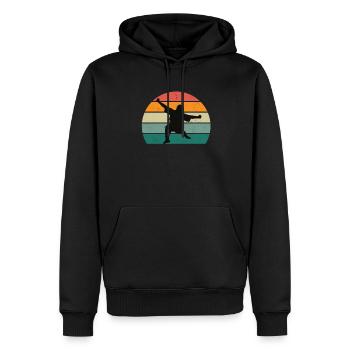 Martial Arts Martial Arts Judo Aikido Karate Boxing - Men’s Premium Organic Hoodie - black - Front - Nico (187cm)