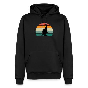 Kangaroos Kangaroo Bags Jumping Boxes Kangaroo - Men’s Premium Organic Hoodie - black - Front - Nico (187cm)