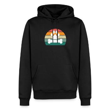 Cat Kitten Cat Mom Cat Dad Mistress Cat - Men’s Premium Organic Hoodie - black - Front - Nico (187cm)