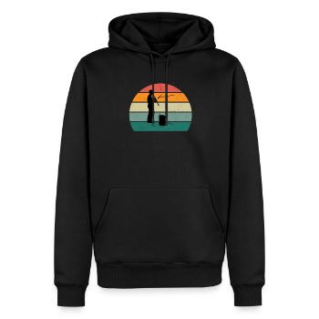 Clarinet player Clarinet player Clarinet - Men’s Premium Organic Hoodie - black - Front - Nico (187cm)
