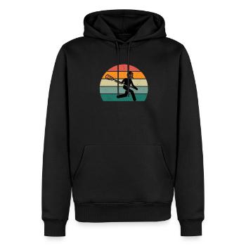 Crosse Raquette de crosse Tor Werfen Crosse - Sweat à capuche Premium bio Homme - noir - Devant - Nico (187cm)