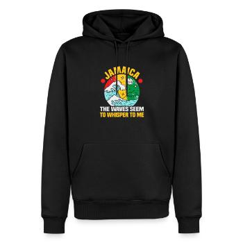 Jamaika Strandurlaub am Meer Design Strandmotiv - Männer Premium Bio Hoodie - Schwarz - Vorne - Nico (187cm)