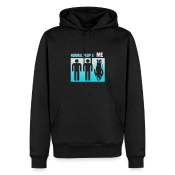 Instructeur de conception de plongée sous-marine Snorkeling - Sweat à capuche Premium bio Homme - noir - Devant - Nico (187cm)