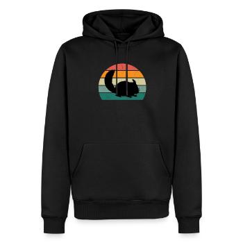 Nagetiere Nager Hamster Ratte Maus Eichhörnchen - Männer Premium Bio Hoodie - Schwarz - Vorne - Nico (187cm)