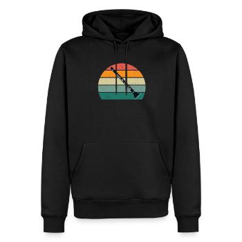 Oboe Oboist Oboistin Oboenspieler Oboenspielerin - Männer Premium Bio Hoodie - Schwarz - Vorne - Nico (187cm)