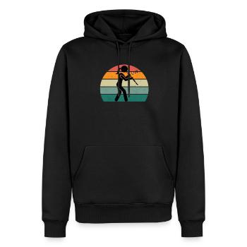 Oboe Oboist Oboistin Oboenspieler Oboenspielerin - Männer Premium Bio Hoodie - Schwarz - Vorne - Nico (187cm)