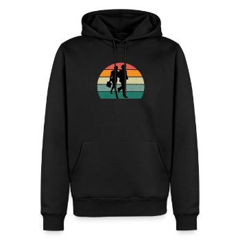 Reisen Reisender Reisender Ferien Urlauber Urlaub - Männer Premium Bio Hoodie - Schwarz - Vorne - Nico (187cm)