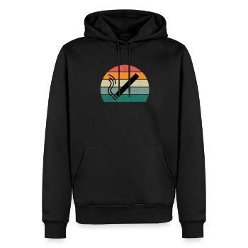 smoker smoker cigarette cigarillo smoking - Men’s Premium Organic Hoodie - black - Front - Nico (187cm)